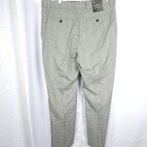 NWT Banana Republic Mens 35x32 Gray Tailored Fit Straight Leg Dress Pants - Picture 2 of 8